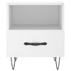 sengeborde 2 stk. 40x35x47,5 cm konstrueret træ hvid