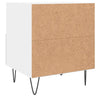 sengeborde 2 stk. 40x35x47,5 cm konstrueret træ hvid