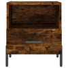 sengeborde 2 stk. 40x35x47,5 cm konstrueret træ røget egetræ