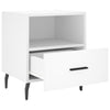 sengeborde 2 stk. 40x35x47,5 cm konstrueret træ hvid