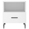 sengeborde 2 stk. 40x35x47,5 cm konstrueret træ hvid