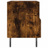 sengeborde 2 stk. 40x35x47,5 cm konstrueret træ røget egetræ