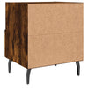 sengeborde 2 stk. 40x35x47,5 cm konstrueret træ røget egetræ