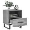 sengeborde 2 stk. 40x35x47,5 cm konstrueret træ grå sonoma-eg