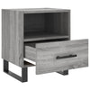 sengeborde 2 stk. 40x35x47,5 cm konstrueret træ grå sonoma-eg