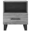 sengeborde 2 stk. 40x35x47,5 cm konstrueret træ grå sonoma-eg