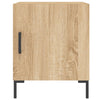 sengeborde 2 stk. 40x40x50 cm konstrueret træ sonoma-eg