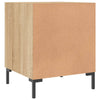 sengeborde 2 stk. 40x40x50 cm konstrueret træ sonoma-eg