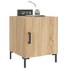 sengeborde 2 stk. 40x40x50 cm konstrueret træ sonoma-eg