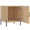 sengeborde 2 stk. 40x40x50 cm konstrueret træ sonoma-eg