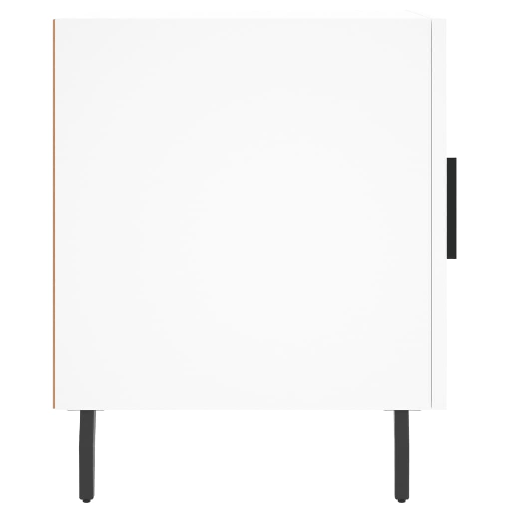 sengeborde 2 stk. 40x40x50 cm konstrueret træ hvid