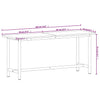 arbejdsbænk 180x55x81,5 cm massivt bøgetræ og metal