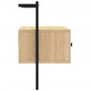 væghængt tv-bord 60,5x30x51 cm konstrueret træ sonoma-eg