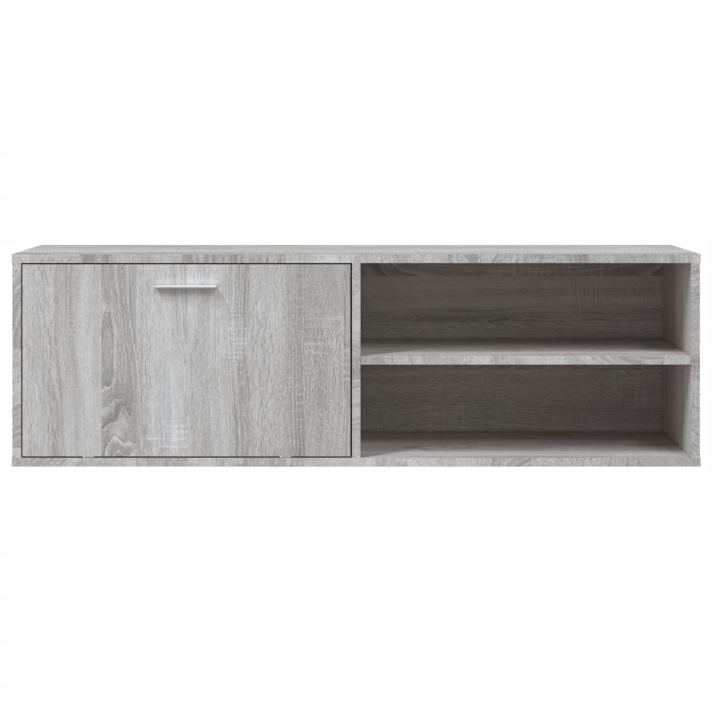 tv-bord 120x34x37 cm konstrueret træ grå sonoma-eg