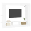 tv-møbel 152x22x113 cm konstrueret træ hvid