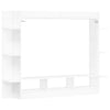 tv-møbel 152x22x113 cm konstrueret træ hvid