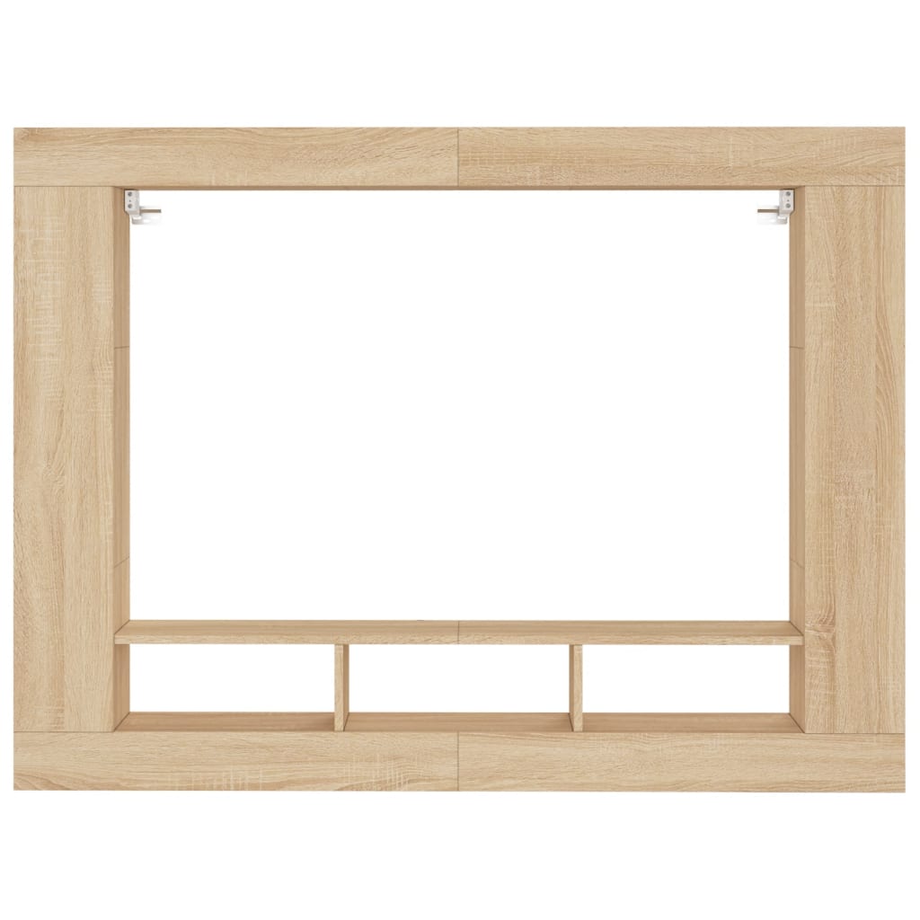 tv-møbel 152x22x113 cm konstrueret træ sonoma-eg