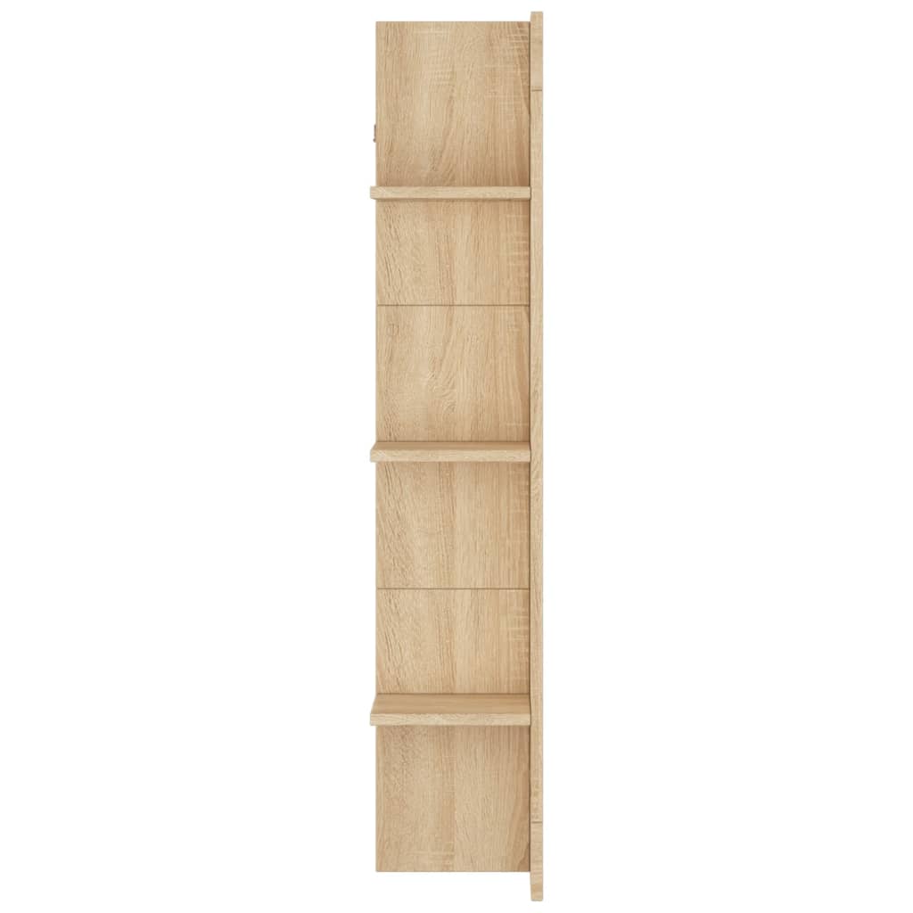 tv-møbel 152x22x113 cm konstrueret træ sonoma-eg