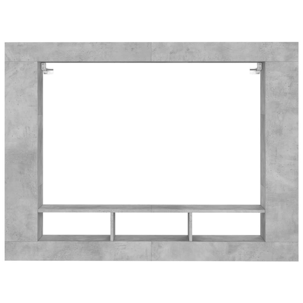 tv-møbel 152x22x113 cm konstrueret træ betongrå