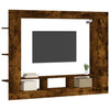 tv-møbel 152x22x113 cm konstrueret træ røget sonoma-eg