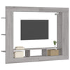 tv-møbel 152x22x113 cm konstrueret træ grå sonoma-eg