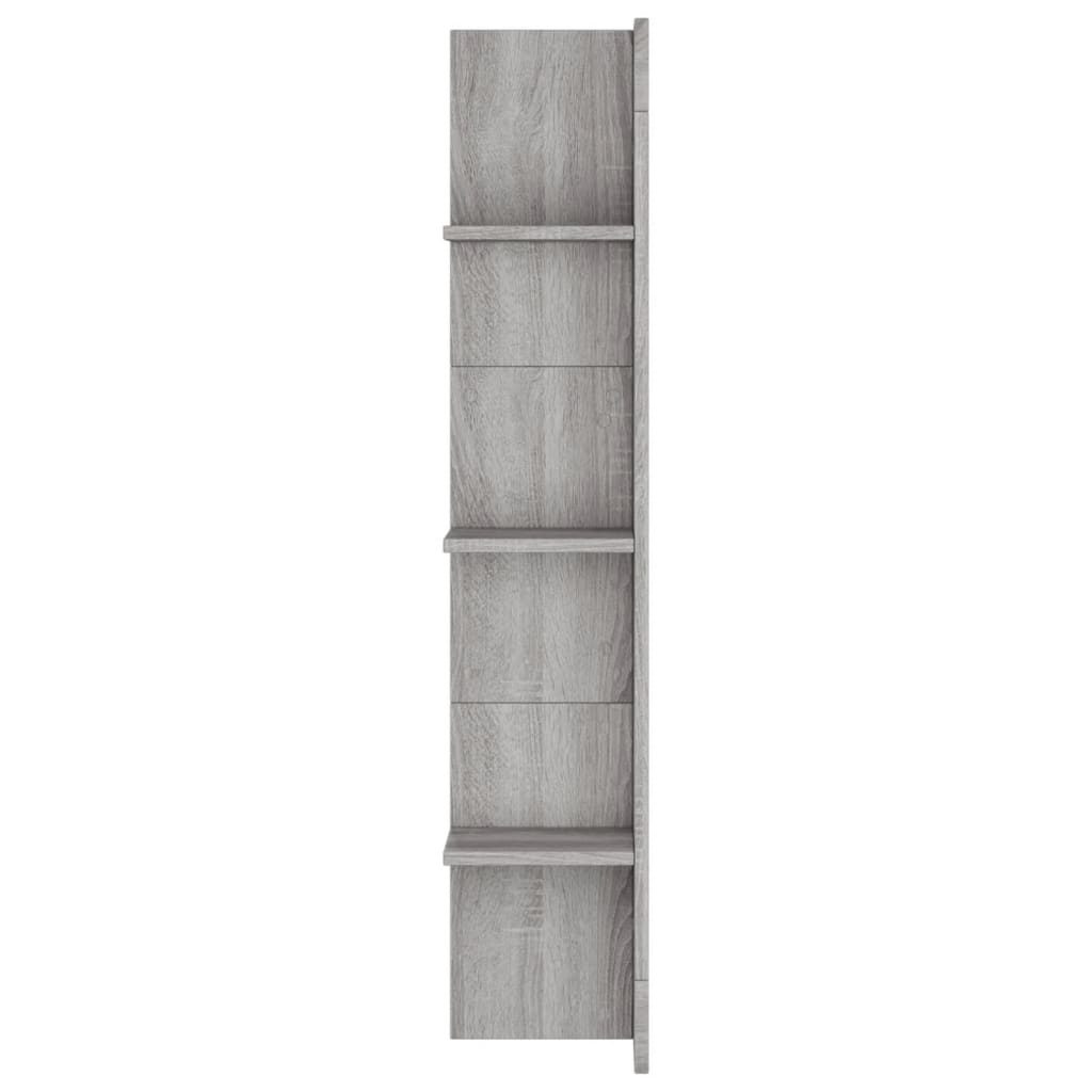 tv-møbel 152x22x113 cm konstrueret træ grå sonoma-eg