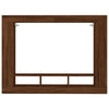tv-møbel 152x22x113 cm konstrueret træ brun egetræsfarve