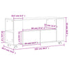 tv-bord 102x34,5x43 cm konstrueret træ sonoma-eg