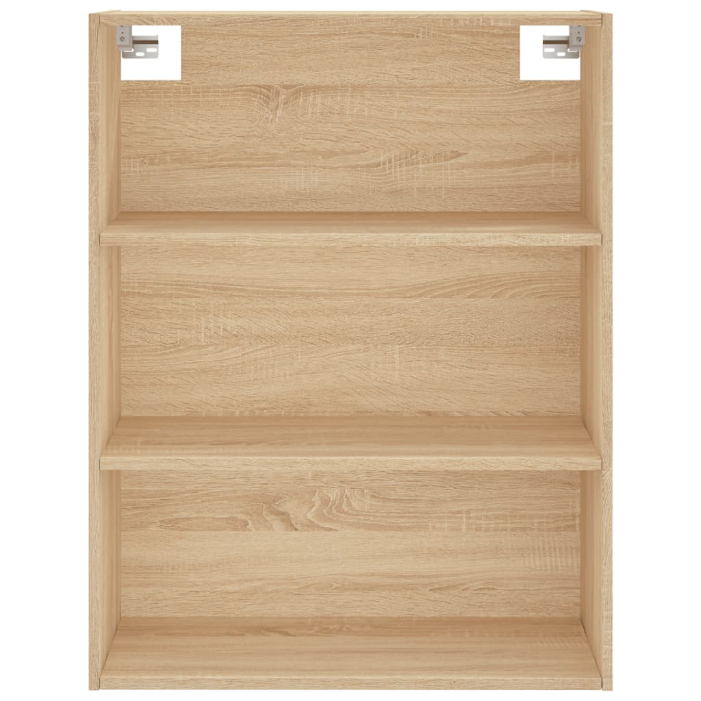 højskab 69,5x34x180 cm konstrueret træ sonoma-eg