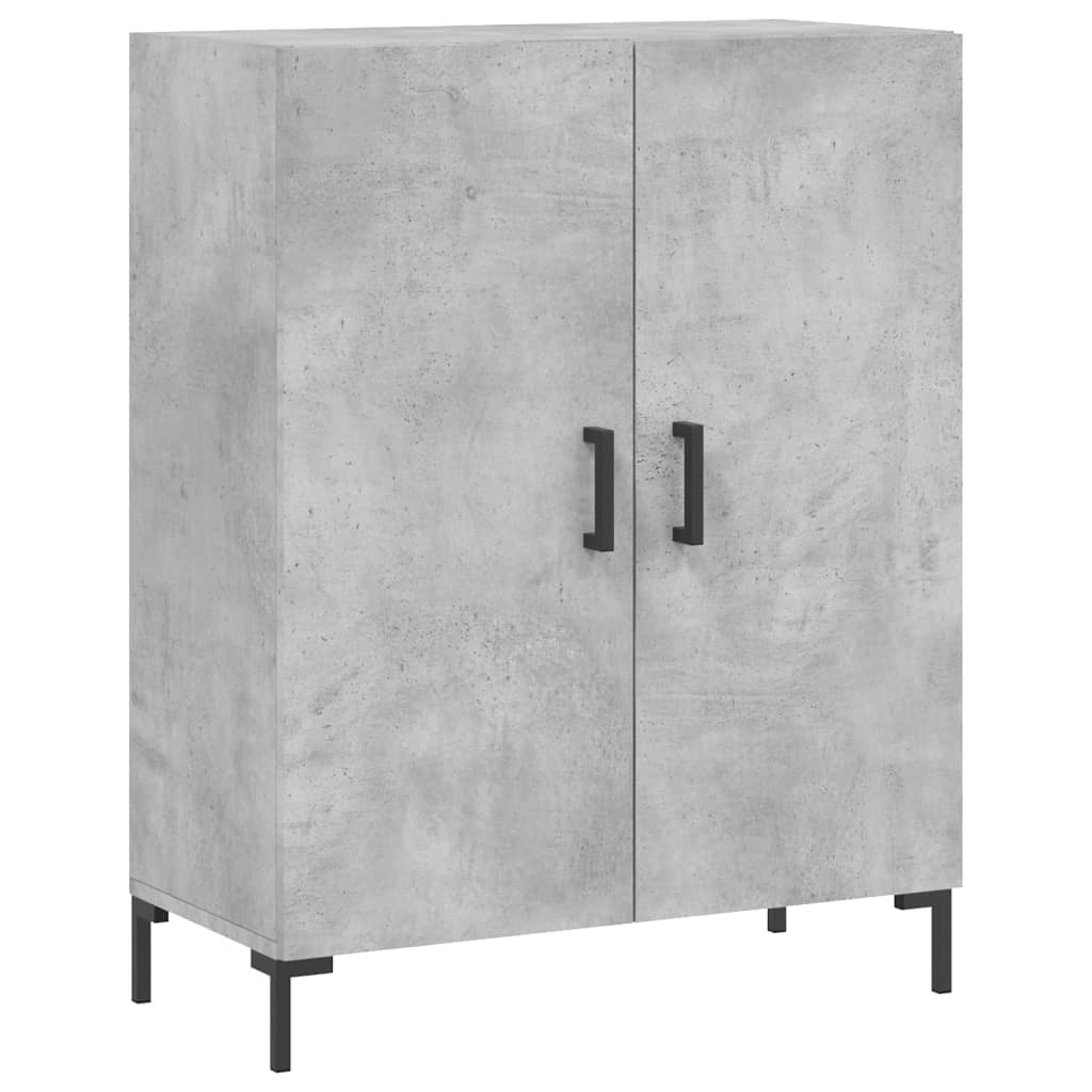 højskab 69,5x34x180 cm konstrueret træ betongrå