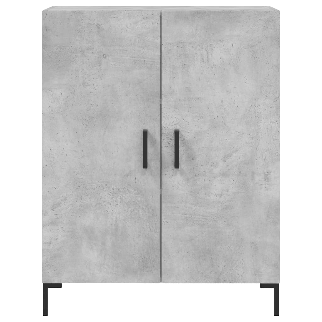 højskab 69,5x34x180 cm konstrueret træ betongrå