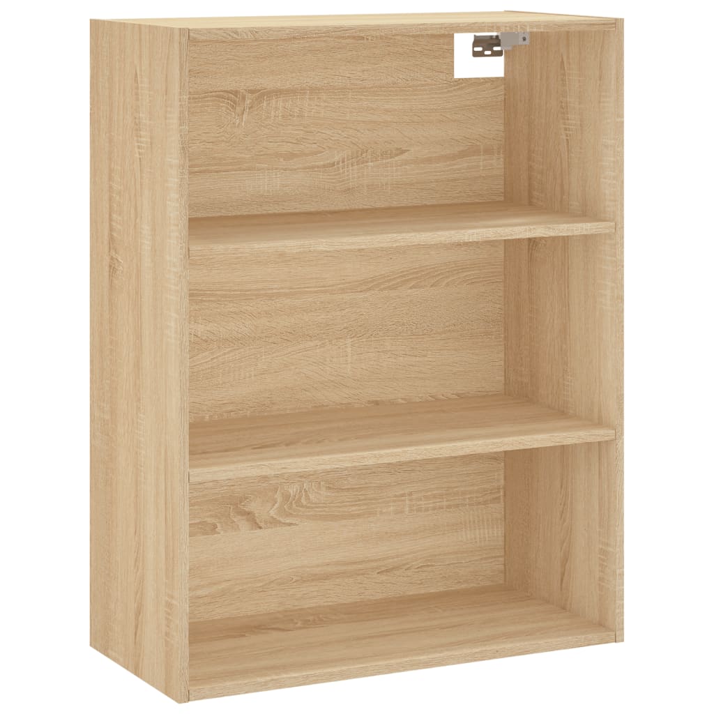 højskab 69,5x34x180 cm konstrueret træ sonoma-eg