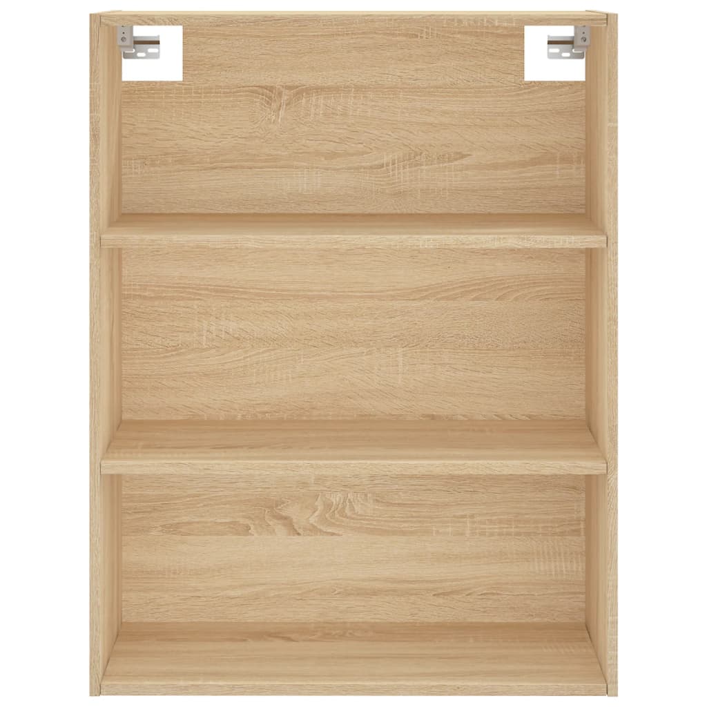 højskab 69,5x34x180 cm konstrueret træ sonoma-eg