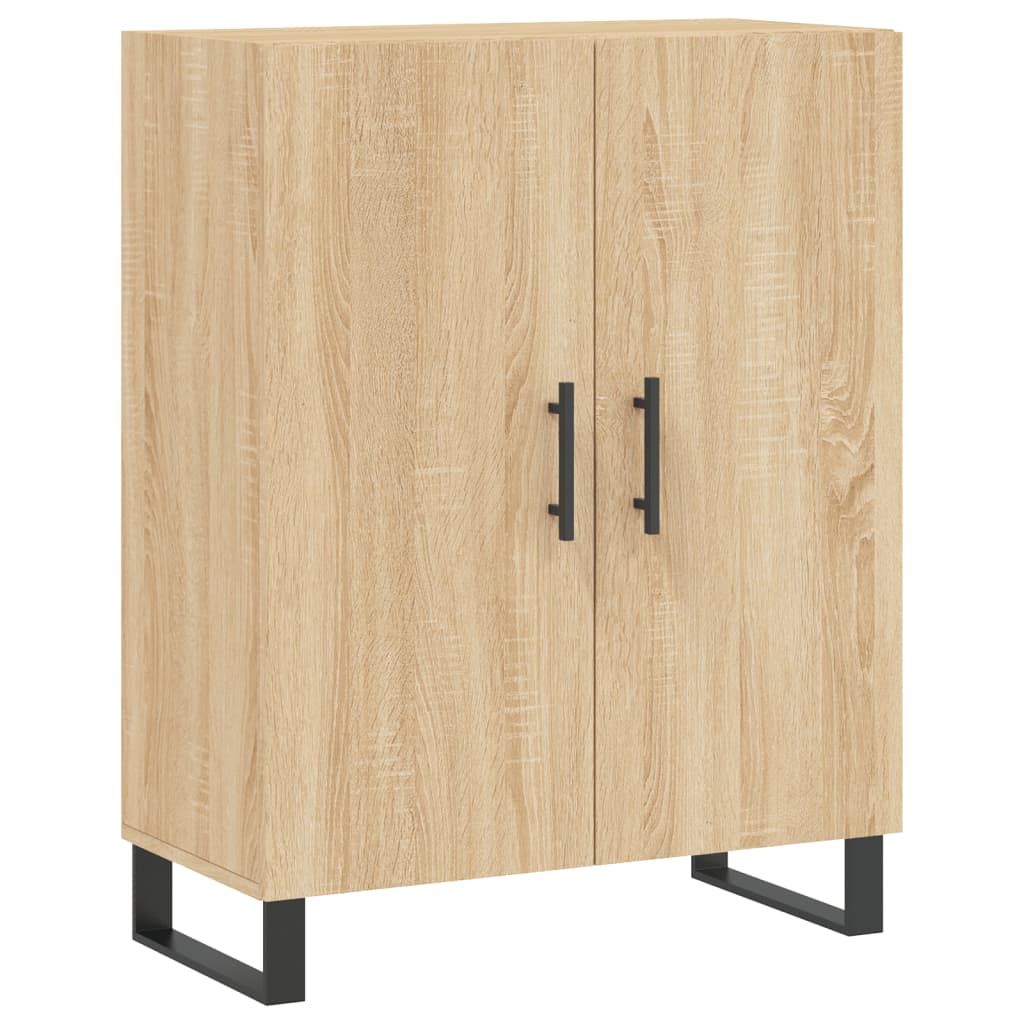 højskab 69,5x34x180 cm konstrueret træ sonoma-eg