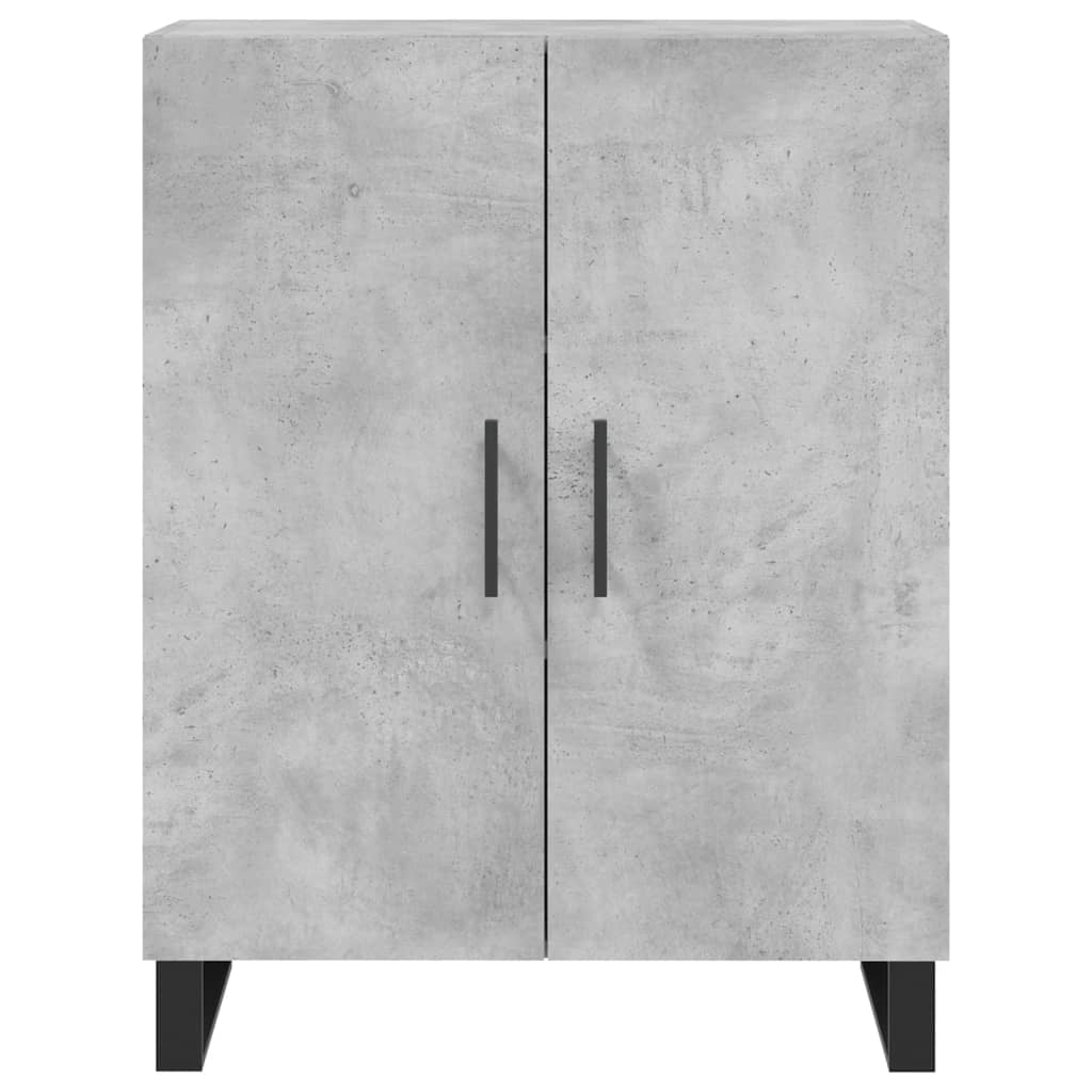 højskab 69,5x34x180 cm konstrueret træ betongrå