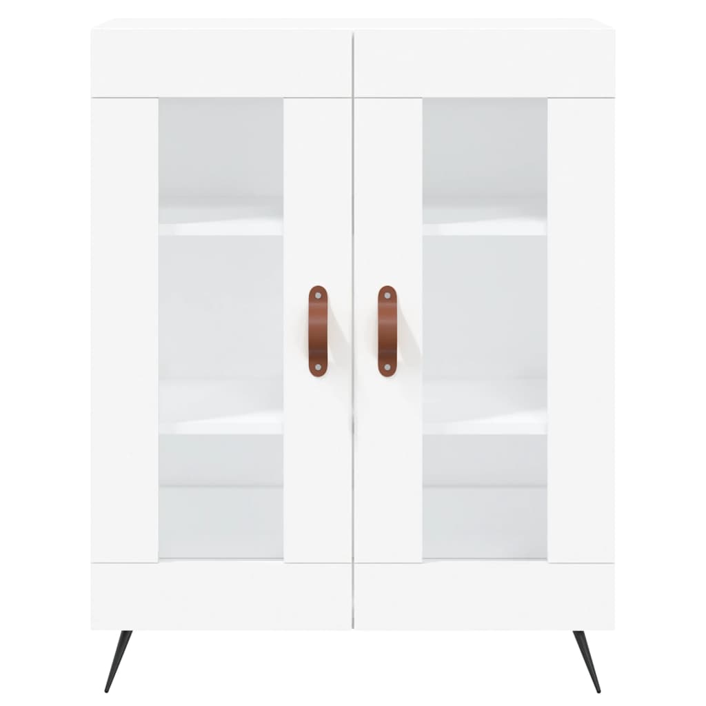 højskab 69,5x34x180 cm konstrueret træ hvid