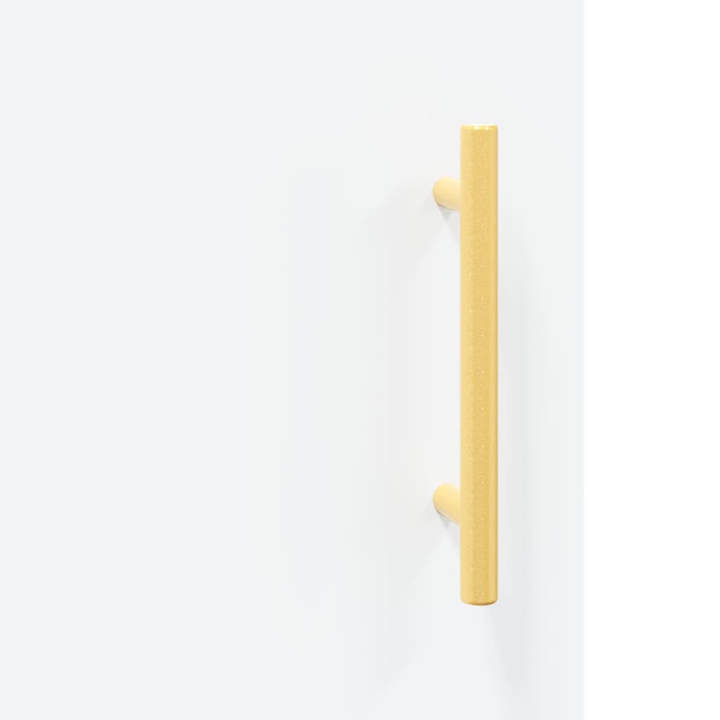 højskab 69,5x34x180 cm konstrueret træ hvid