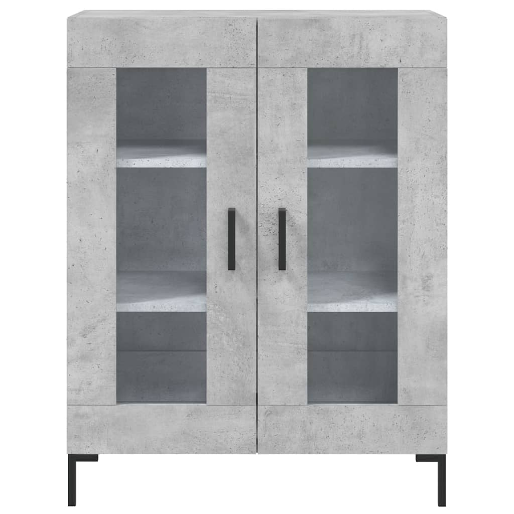 højskab 69,5x34x180 cm konstrueret træ betongrå