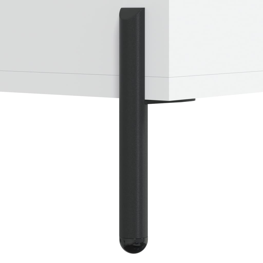 højskab 69,5x34x180 cm konstrueret træ hvid