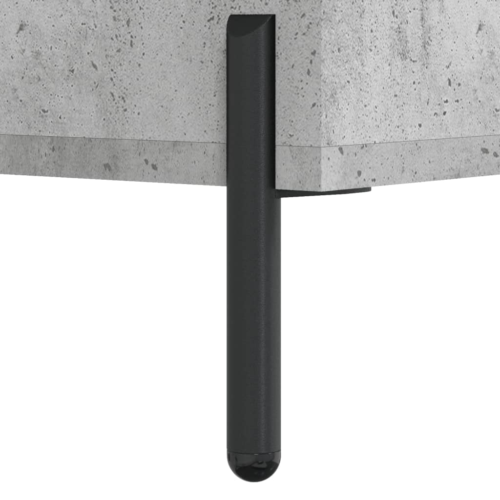 højskab 69,5x34x180 cm konstrueret træ betongrå