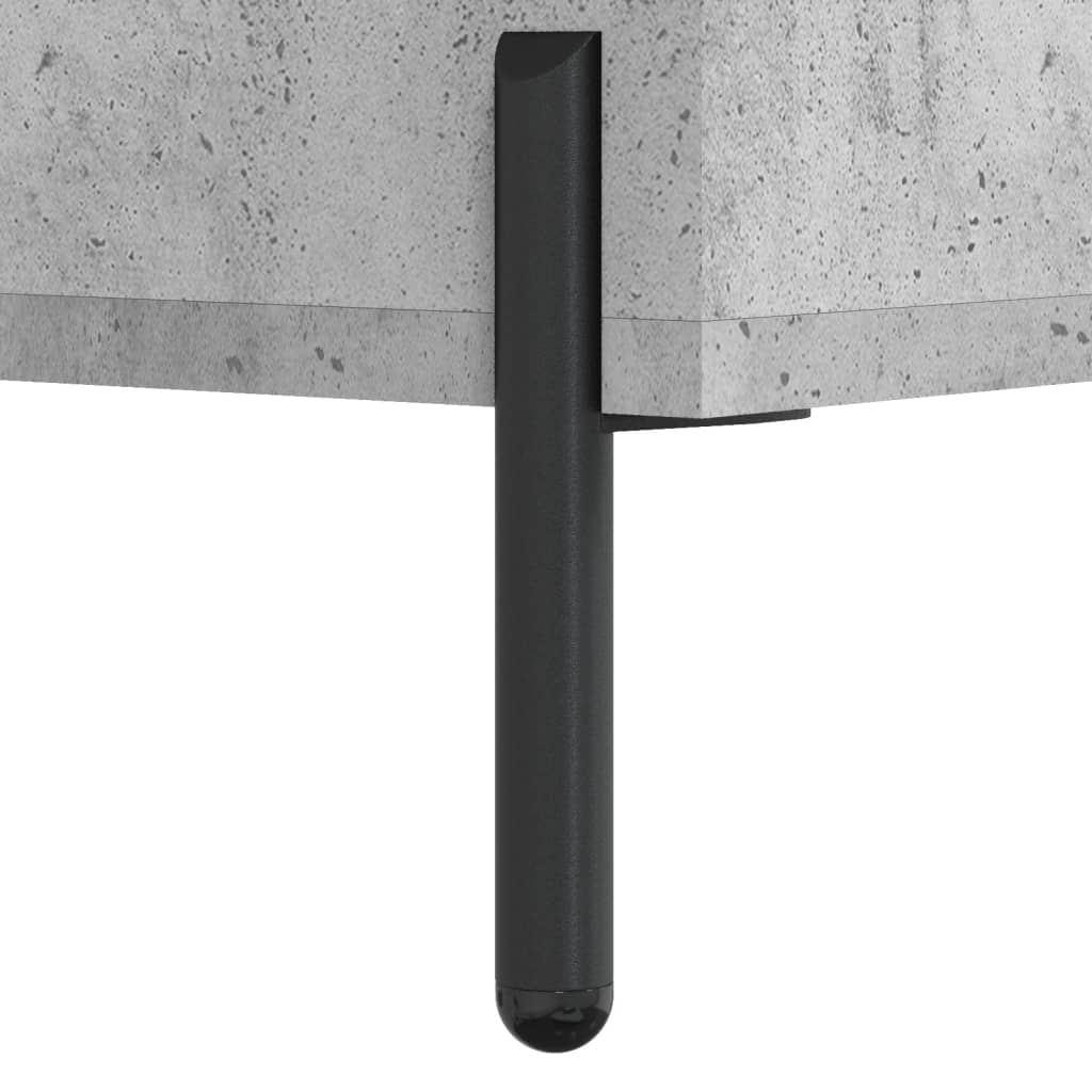 højskab 69,5x34x180 cm konstrueret træ betongrå