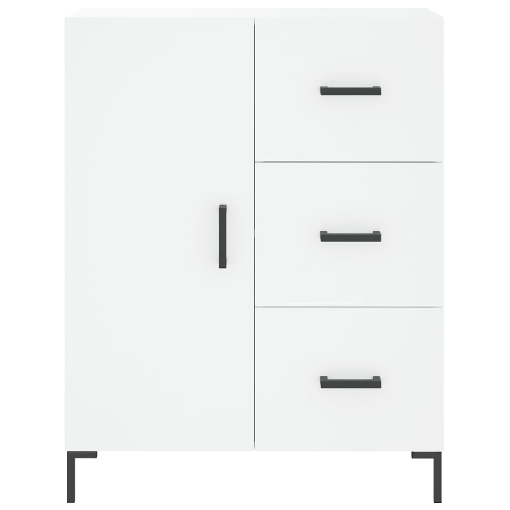højskab 69,5x34x180 cm konstrueret træ hvid