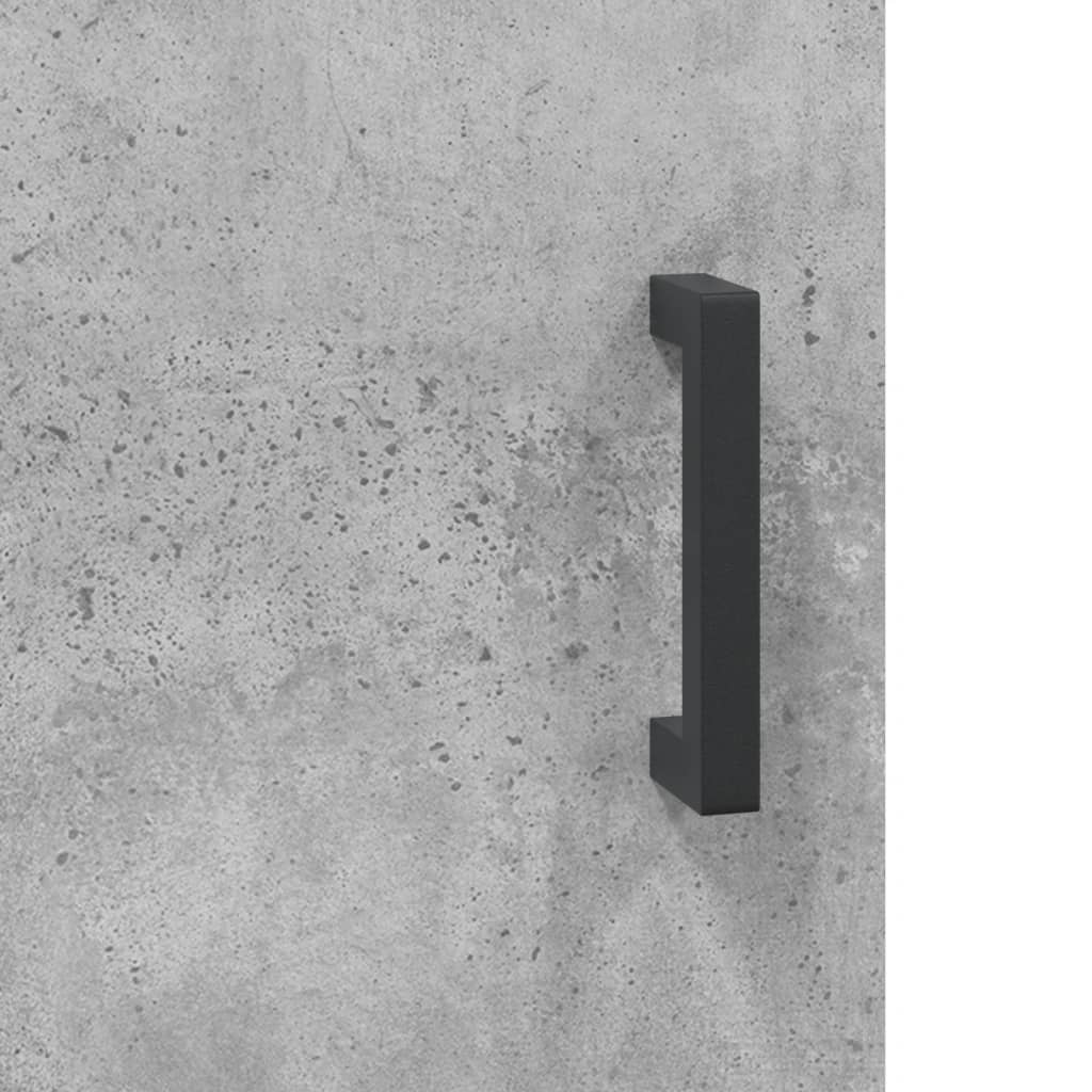 højskab 69,5x34x180 cm konstrueret træ betongrå