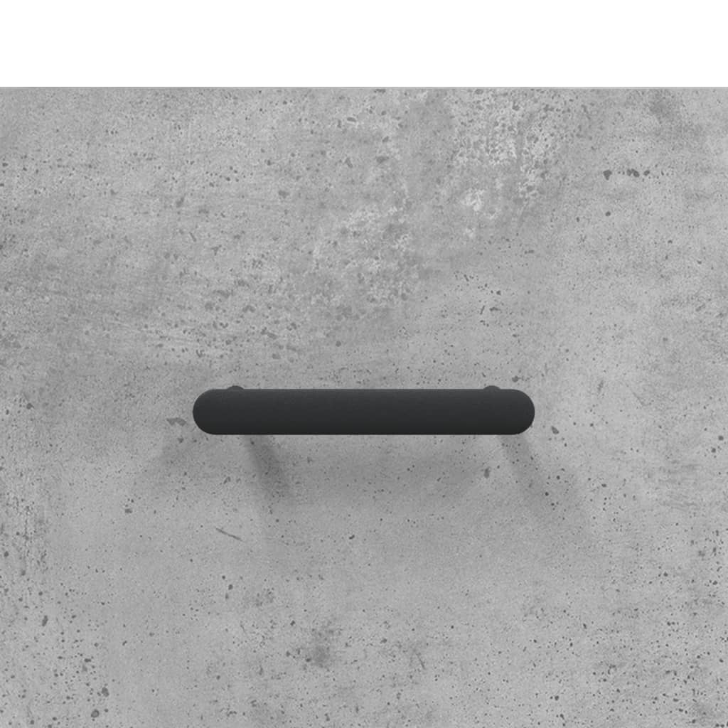 højskab 69,5x34x180 cm konstrueret træ betongrå