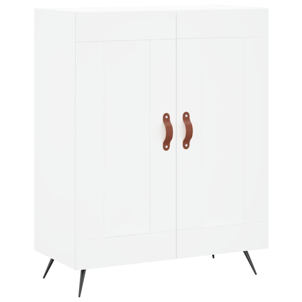 højskab 69,5x34x180 cm konstrueret træ hvid