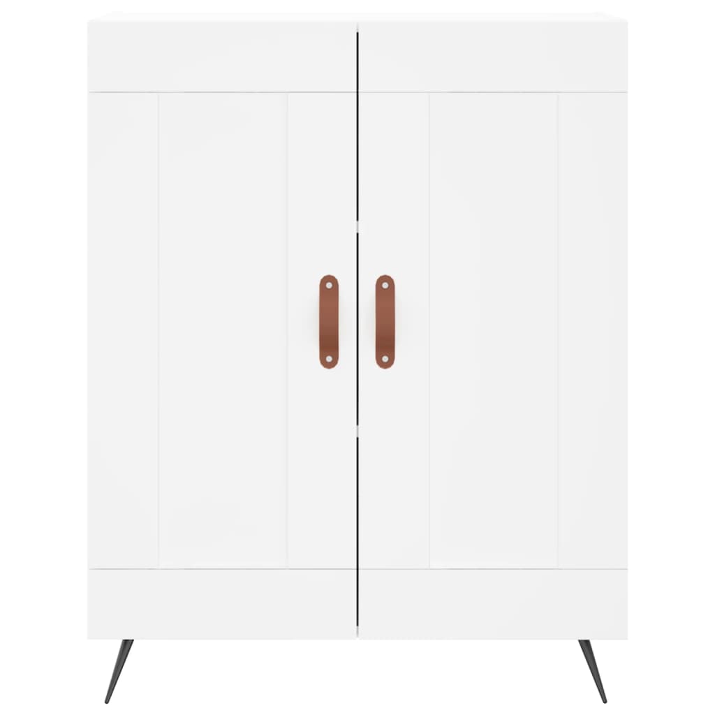højskab 69,5x34x180 cm konstrueret træ hvid