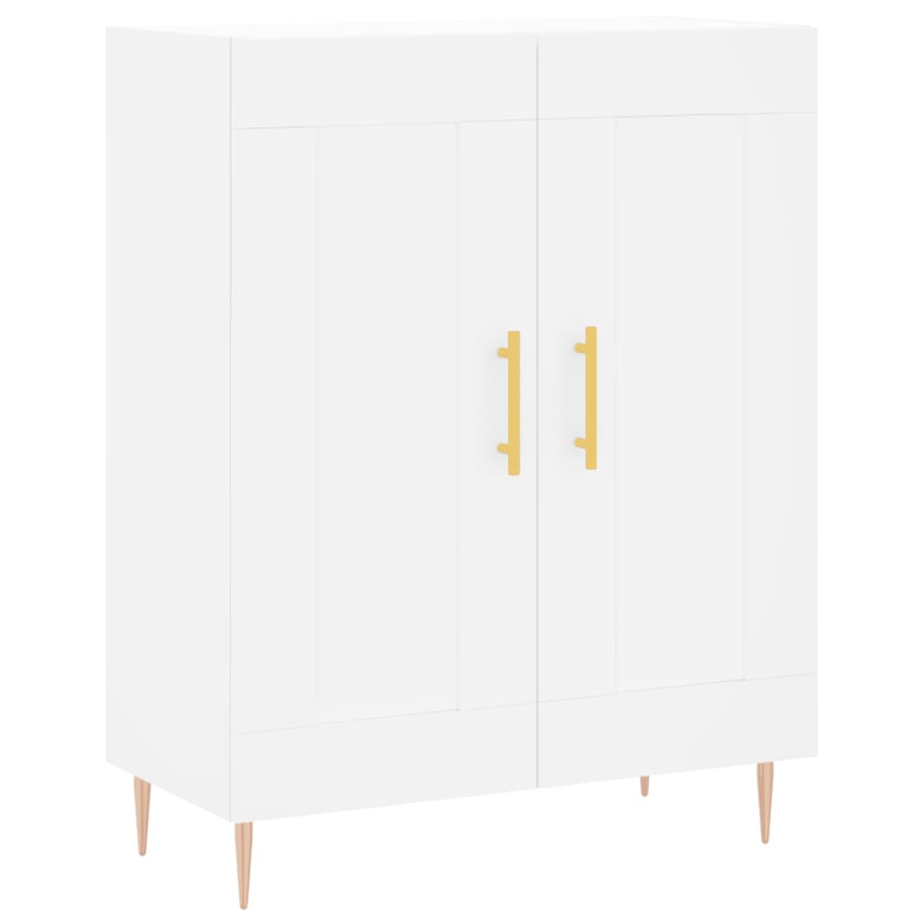 højskab 69,5x34x180 cm konstrueret træ hvid