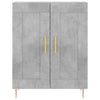højskab 69,5x34x180 cm konstrueret træ betongrå