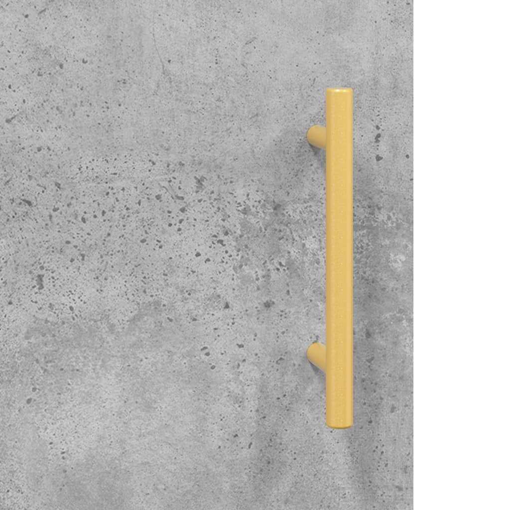 højskab 69,5x34x180 cm konstrueret træ betongrå