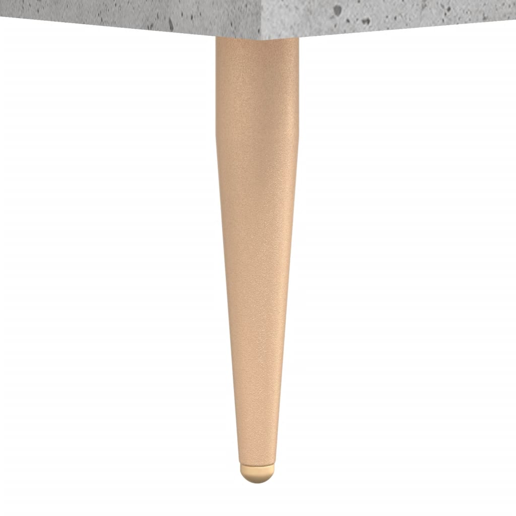 højskab 69,5x34x180 cm konstrueret træ betongrå